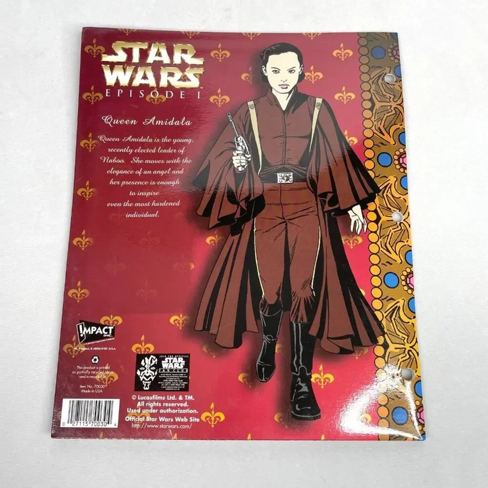 1999 Star Wars Queen Amidala Folder